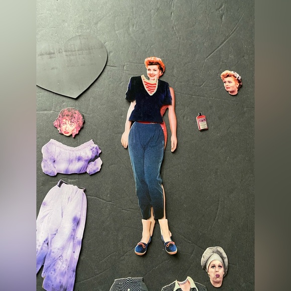 I Love Lucy Paper Doll Magnetic Magnets fridge Mix and Match - Picture 13 of 15